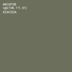 #6C6F5B - Kokoda Color Image