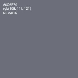 #6C6F79 - Nevada Color Image