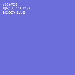 #6C6FDB - Moody Blue Color Image