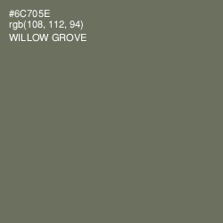 #6C705E - Willow Grove Color Image