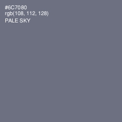 #6C7080 - Pale Sky Color Image