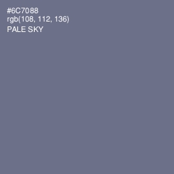 #6C7088 - Pale Sky Color Image