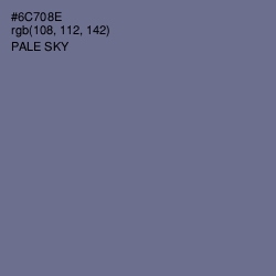 #6C708E - Pale Sky Color Image