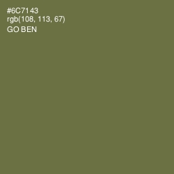 #6C7143 - Go Ben Color Image