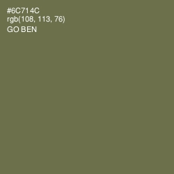 #6C714C - Go Ben Color Image