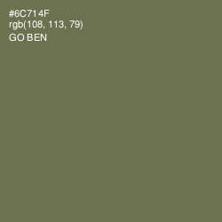 #6C714F - Go Ben Color Image