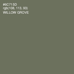 #6C715D - Willow Grove Color Image