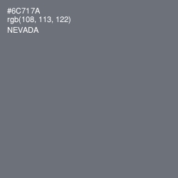 #6C717A - Nevada Color Image