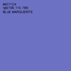 #6C71C4 - Blue Marguerite Color Image