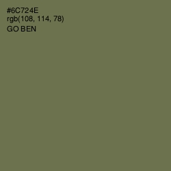 #6C724E - Go Ben Color Image