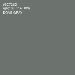 #6C726D - Dove Gray Color Image