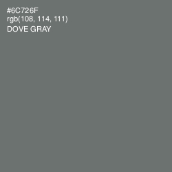 #6C726F - Dove Gray Color Image