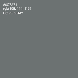 #6C7271 - Dove Gray Color Image