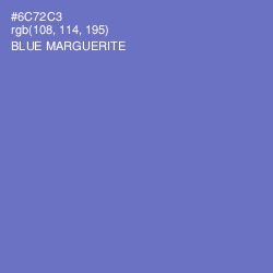 #6C72C3 - Blue Marguerite Color Image