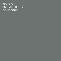 #6C7370 - Dove Gray Color Image