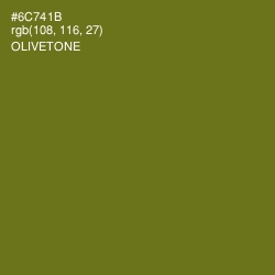 #6C741B - Olivetone Color Image