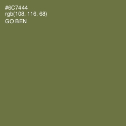 #6C7444 - Go Ben Color Image