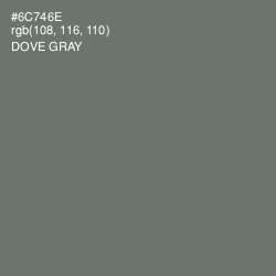 #6C746E - Dove Gray Color Image