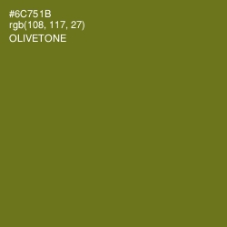 #6C751B - Olivetone Color Image