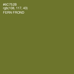 #6C752B - Fern Frond Color Image