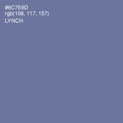 #6C759D - Lynch Color Image