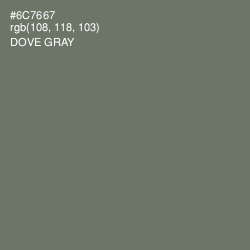 #6C7667 - Dove Gray Color Image