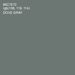 #6C7672 - Dove Gray Color Image