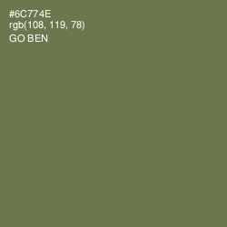 #6C774E - Go Ben Color Image