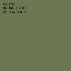 #6C7751 - Willow Grove Color Image