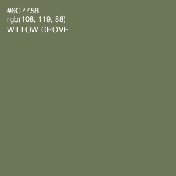 #6C7758 - Willow Grove Color Image