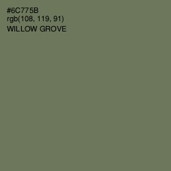 #6C775B - Willow Grove Color Image