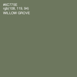 #6C775E - Willow Grove Color Image