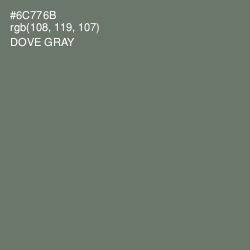 #6C776B - Dove Gray Color Image