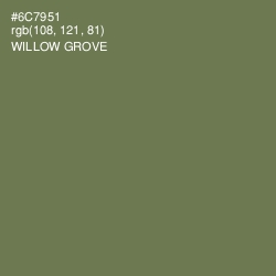 #6C7951 - Willow Grove Color Image