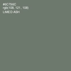 #6C796C - Limed Ash Color Image