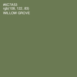 #6C7A53 - Willow Grove Color Image
