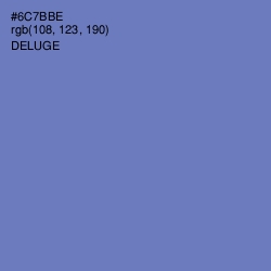 #6C7BBE - Deluge Color Image