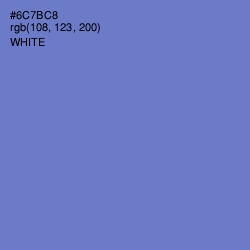 #6C7BC8 - Moody Blue Color Image