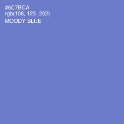 #6C7BCA - Moody Blue Color Image