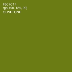 #6C7C14 - Olivetone Color Image