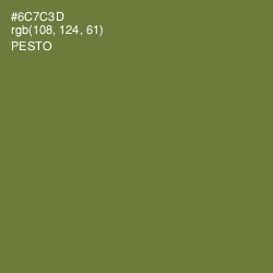 #6C7C3D - Pesto Color Image