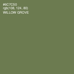 #6C7C50 - Willow Grove Color Image