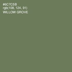 #6C7C5B - Willow Grove Color Image