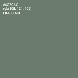 #6C7C6C - Limed Ash Color Image