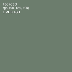 #6C7C6D - Limed Ash Color Image