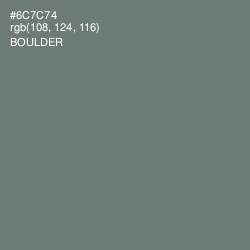 #6C7C74 - Boulder Color Image