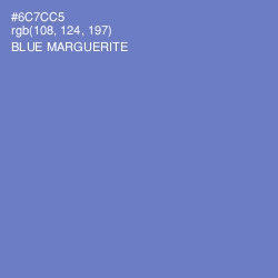 #6C7CC5 - Blue Marguerite Color Image