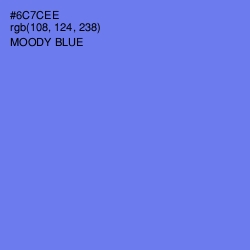 #6C7CEE - Moody Blue Color Image