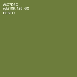 #6C7D3C - Pesto Color Image