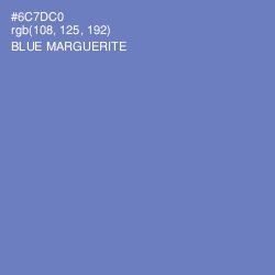 #6C7DC0 - Blue Marguerite Color Image